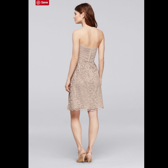 NWT DAVID'S BRIDAL Sweetheart Neck Dress. 22 - Picture 2 of 3